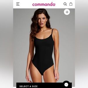 Commando Classic Cami Bodysuit in Blackk